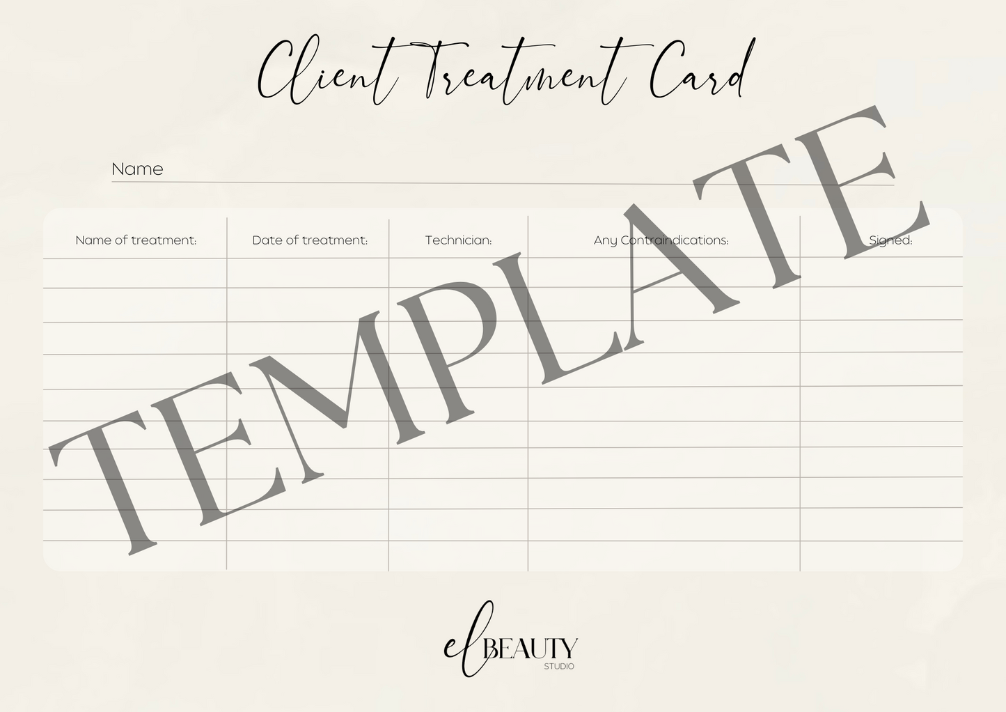Salon Consultation Forms Bundle