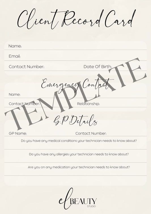 Consultation Form Template